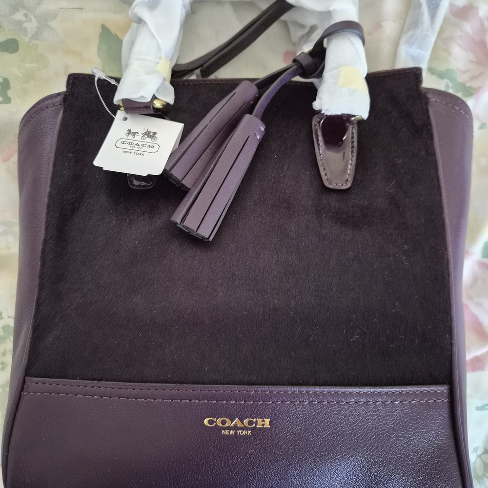 Coach Women's Legacy Mini Tanner HAIRCALF Crossbody Leather Bag
